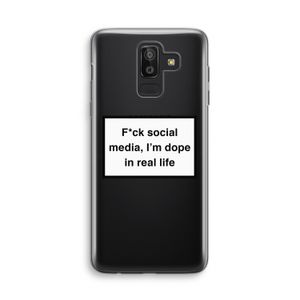 I'm dope: Samsung Galaxy J8 (2018) Transparant Hoesje
