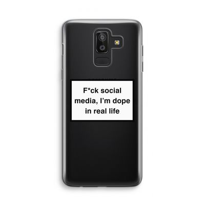 I'm dope: Samsung Galaxy J8 (2018) Transparant Hoesje