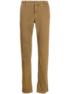 Jacob Cohën pantalon chino Bobby à coupe slim - Marron
