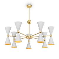 Maytoni - Hanglamp Vesper - Wit met goud - Ø91