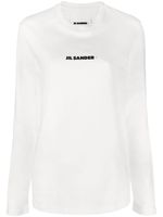 Jil Sander sweat en coton à logo imprimé - Blanc - thumbnail