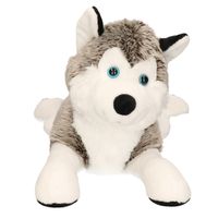 Pluche husky knuffel 43 cm