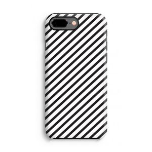 Strepen zwart-wit: iPhone 7 Plus Tough Case