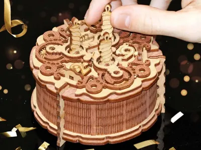 Verjaardagstaart Escape Room Puzzle Box