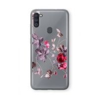 Mooie bloemen: Samsung Galaxy A11 Transparant Hoesje