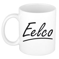 Eelco voornaam kado beker / mok sierlijke letters - gepersonaliseerde mok met naam   - - thumbnail