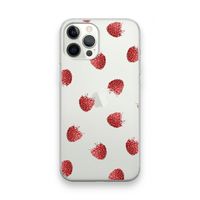 Framboosjes: iPhone 12 Pro Max Transparant Hoesje