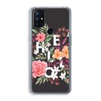 Hello in flowers: OnePlus Nord N10 5G Transparant Hoesje