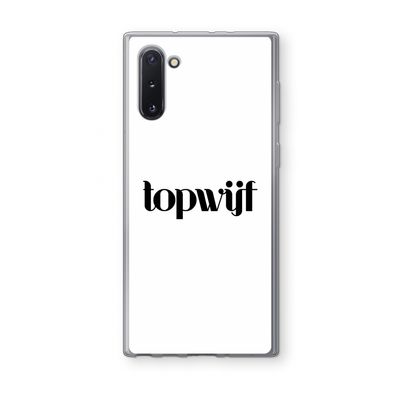 Topwijf Wit: Samsung Galaxy Note 10 Transparant Hoesje