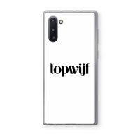 Topwijf Wit: Samsung Galaxy Note 10 Transparant Hoesje