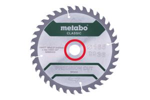 Metabo PRECISION CUT WOOD CLASSIC 628662000 Cirkelzaagblad 165 x 20 x 1.4 mm Aantal tanden: 36 1 stuk(s)