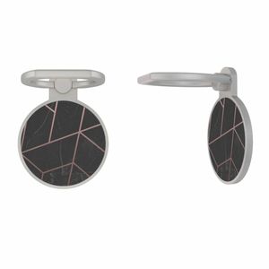 Zilveren telefoon ring houder - Marble grid