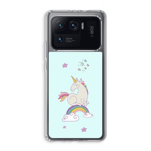 Regenboog eenhoorn: Xiaomi Mi 11 Ultra Transparant Hoesje