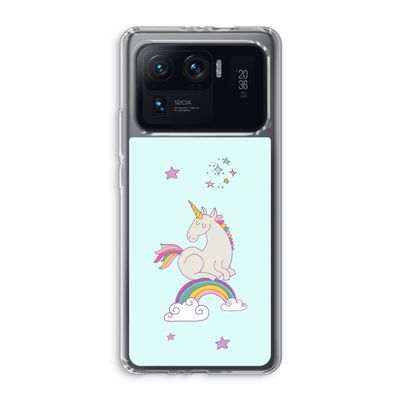 Regenboog eenhoorn: Xiaomi Mi 11 Ultra Transparant Hoesje