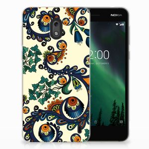 Siliconen Hoesje Nokia 2 Barok Flower