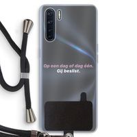 gij beslist: Oppo A91 Transparant Hoesje met koord