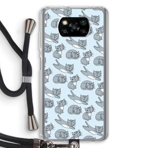 Poezen: Xiaomi Poco X3 NFC Transparant Hoesje met koord
