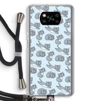 Poezen: Xiaomi Poco X3 NFC Transparant Hoesje met koord