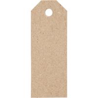 Creativ Company Manilla-labels, afm 3x8 cm, 220 gr, naturel, 20 stuk/ 1 doos