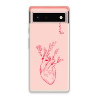 Blooming Heart: Google Pixel 6 Transparant Hoesje