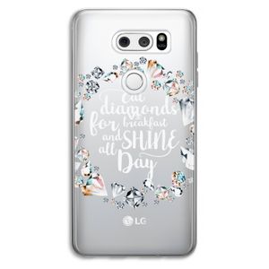 Diamonds: LG V30 Transparant Hoesje