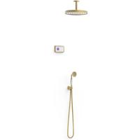 Regendouche set electronisch Tres Shower Technology Classic | Inbouw | Thermostaatkraan | 2-weg | Vintage | Messing mat