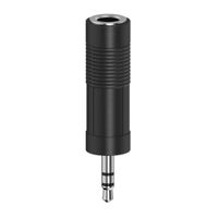 Hama AUDIOADAPTER, 3,5-MM-JACK-STEKKER - 6,3-MM-JACK-KOPPELING, STEREO Wifi adapter Zwart Hama AUDIOADAPTER, 3,5-MM-JACK-STEKKER - 6,3-MM-JACK-KOPPELING, STEREO Wifi adapter Zwart