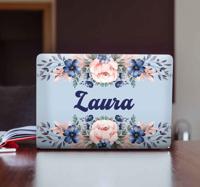 Stickers voor laptop bloemenbladeren - thumbnail