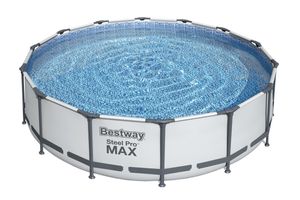 Bestway - Steel Pro MAX - Opzetzwembad inclusief filterpomp en accessoires - 427x107 cm - Rond