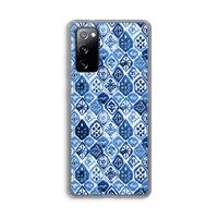Blauw motief: Samsung Galaxy S20 FE / S20 FE 5G Transparant Hoesje