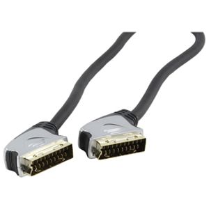 HQ 0.75m SCART 21-pin SCART-kabel 0,75 m SCART (21-pin) Zwart