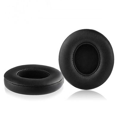 1 paar zachte spons Oorkap koptelefoon jas voor beats solo 2 0/3 0 Bluetooth versie (zwart)
