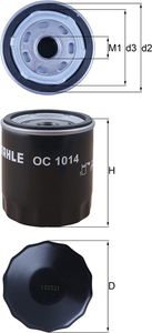 Oliefilter OC1014