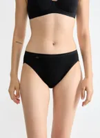 Ondergoed dames Basic Tai slip - Hoog opgesneden dames slip - 48 - Zwart - Onderbroek - Ondergoed - 48 - Onderbroek - Ondergoed - 48 - Onderbroek