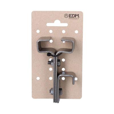 Houder EDM 85595 IPN 10 Zwart Zink 10 x 5,5 cm Balk