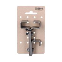 Houder EDM 85595 IPN 10 Zwart Zink 10 x 5,5 cm Balk
