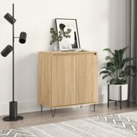 Dressoir 60x35x70 cm bewerkt hout sonoma eikenkleurig