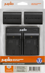 Jupio Kit: 2x Battery LP-E6NH + USB Dual Charger