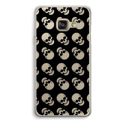 Musketon Skulls: Samsung A3 (2017) Transparant Hoesje