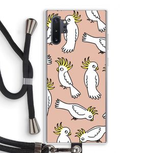 Papegaai: Samsung Galaxy Note 10 Plus Transparant Hoesje met koord