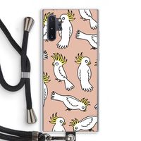 Papegaai: Samsung Galaxy Note 10 Plus Transparant Hoesje met koord