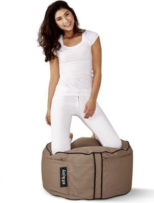 Poef Capri Chocolate - Weerbestendig - Bruin - Sit&Joy