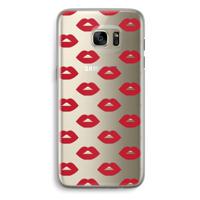 Lips: Samsung Galaxy S7 Edge Transparant Hoesje - thumbnail