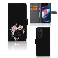 Motorola Edge 30 Pro Leuk Hoesje Boho Text