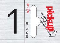 Route alulook 25 x 44 mm Sticker pick up cijfer 1 Pickup - Pickup