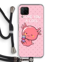 Love You A Lotl: Huawei P40 Lite Transparant Hoesje met koord