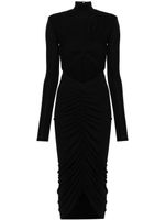 THE ANDAMANE Kim cut-out midi dress - Noir