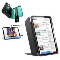 iPad Air 13" (M4) 2026 Bundle Flip Magnetic Case with Pencil Holder, Paper-Feel Magnetic & Armorite® Protection - Black