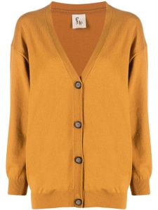 PAULA cardigan boutonné en cachemire - Orange