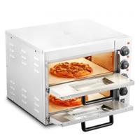 VEVOR commerciële pizzaoven oven 406 mm roestvrij staal elektrisch 4 knoppen